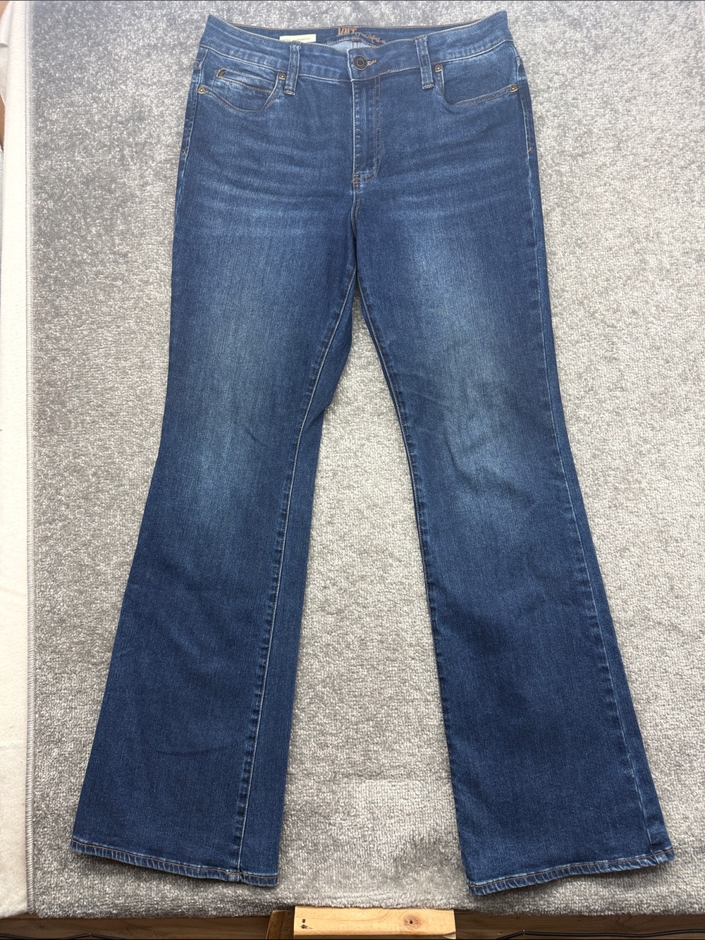 Kut From The Kloth Nicole Blue Jeans High Rise Bootcut Womens 12
